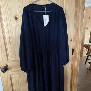 Brand new with tags, long dress, lace hem